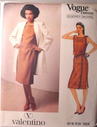 1324 VALENTINO LONG YOKE JACKET,TOP,PANEL SKIRT PATTERN 10